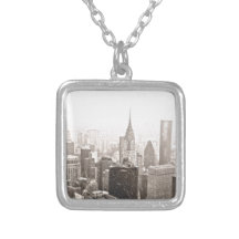 Neige de New York Collier Personnalisé