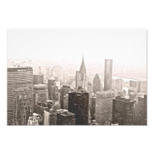 Neige de New York Impression Photo