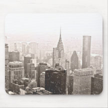 Neige de New York Tapis De Souris