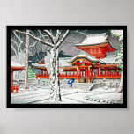 Neige fraîche dans le tombeau Kyoto de hachiman d' Posters