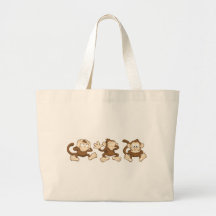 n'entendez aucun mal, ne voyez l'aucun mal, ne par sacs de toile