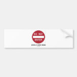 N'entrez pas dans le cerveau à l'intérieur de trav adhésifs pour voiture