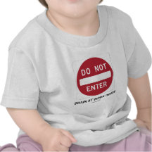 N'entrez pas dans le cerveau à l'intérieur de trav t-shirt