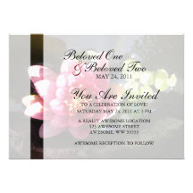 Nénuphar rose ensoleillé invitations personnalisables