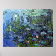 Nénuphars, Claude Monet Poster