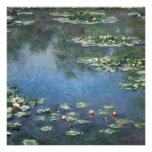 Nénuphars, Monet, fleurs vintages d'impressionisme Invitations