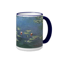Nénuphars, Monet, fleurs vintages d'impressionisme Tasse