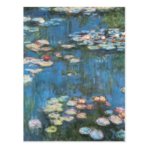 Nénuphars par Claude Monet, impressionisme vintage Cartes Postales
