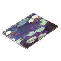 Nénuphars, rose, Claude Monet 1897-99 frais, vieux Carnets
