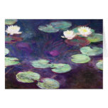 Nénuphars, rose, Claude Monet 1897-99 frais, vieux Cartes De Vœux