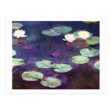 Nénuphars, rose, Claude Monet 1897-99 frais, vieux Cartes Postales
