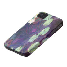 Nénuphars, rose, Claude Monet 1897-99 frais, vieux Coque iPhone 4