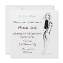 N'est pas elle subliment l'invitation - bleu invitations