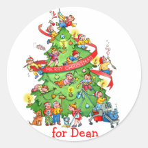 Nettoyage des autocollants d'arbre de Noël