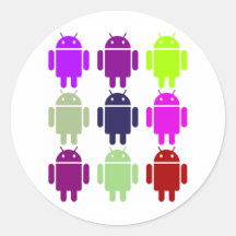 Neuf insecte Droids (couleurs pourpres multiples a Autocollants