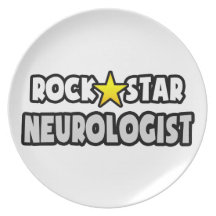 Neurologue de vedette du rock assiettes