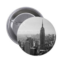 New York City Badges Avec Agrafe