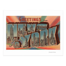 New York City, New York - grandes scènes 2 de lett Carte Postale