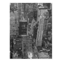 New York City noir et blanc Carte Postale