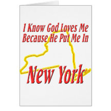 New York - Dieu m'aime Cartes De Vœux