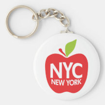 New York grand Apple Porte-clef