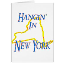 New York - Hangin Carte De Vœux
