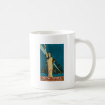 New York : La ville de merveille de l'affiche du m Tasse