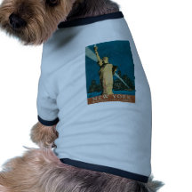 New York : La ville de merveille de l'affiche du m Manteau Pour Chien