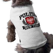 New York polonais Tee-shirts Pour Toutous