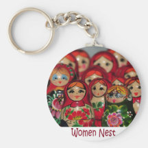 Nid de femmes, poupées russes d'emboîtement porte-clefs