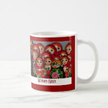 Nid de femmes, poupées russes d'emboîtement mugs à café