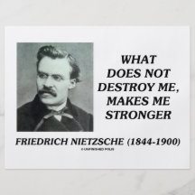 Nietzsche ce qui ne me détruit pas rend plus fort tract