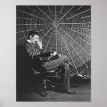 Nikola Tesla, 1896 Affiche