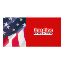N'imaginez aucun républicain cartes de vœux avec photo
