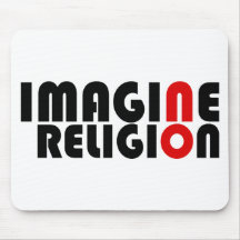 N'imaginez aucune religion tapis de souris