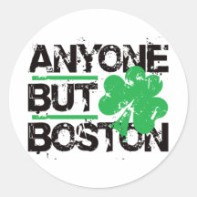 N'importe qui mais Boston ! Autocollants