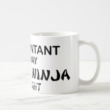 Ninja mortel par nuit - comptable tasse à café