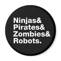 Ninjas et pirates et zombis et robots magnets