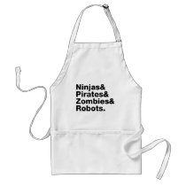 Ninjas et pirates et zombis et robots tabliers