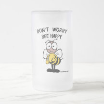 N'inquiétez pas l'abeille heureuse tasse