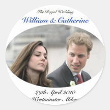 No.1 le William et la Catherine les épousant royau Adhésif