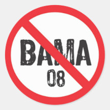 nobama autocollants ronds