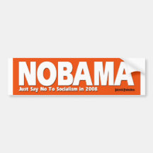 NOBAMA - Dites juste non au socialisme Adhésifs Pour Voiture