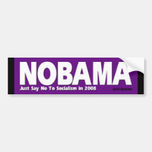 NOBAMA - Dites juste non au socialisme Adhésifs Pour Voiture