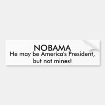 NOBAMA, il peut être le président de l'Amérique, m Adhésif Pour Voiture