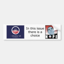 NObama pour l'adhésif pour pare-chocs de président Autocollant Pour Voiture