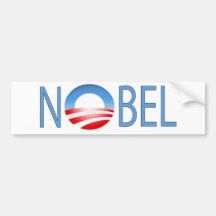 NOBEL OBAMA AUTOCOLLANT POUR VOITURE