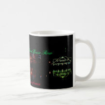 Noël à la rangée de péniche tasse à café