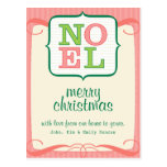 Noel a personnalisé la carte postale de Noël cartes postales