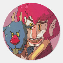Noël Autocollant Rond